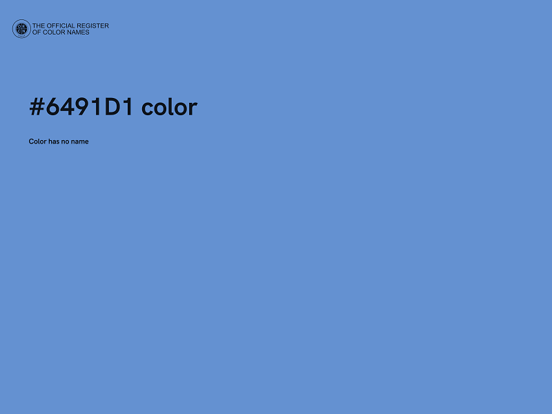 #6491D1 color image