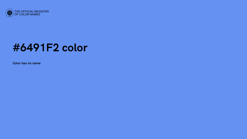 #6491F2 color image