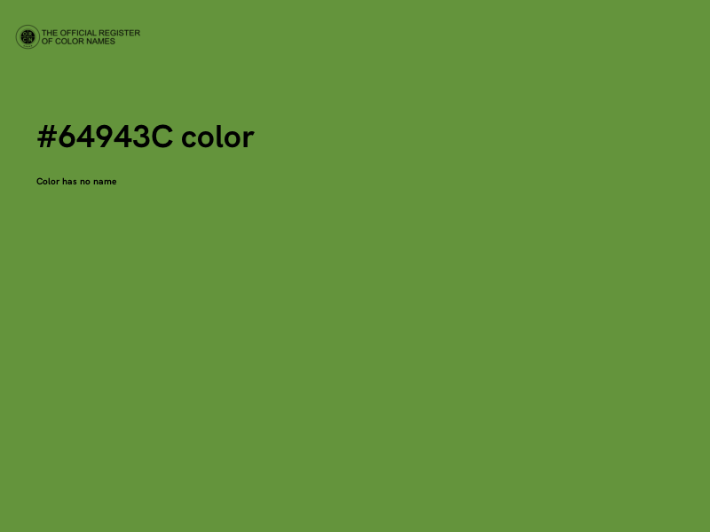 #64943C color image