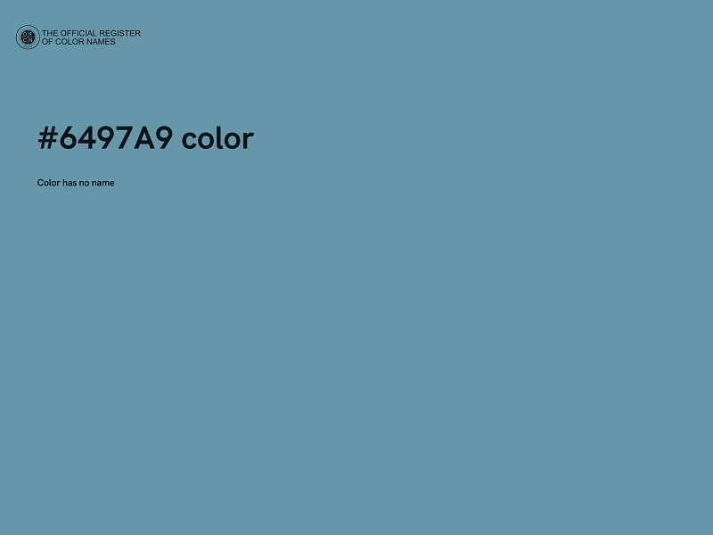 #6497A9 color image