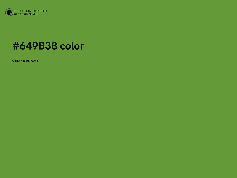 #649B38 color image