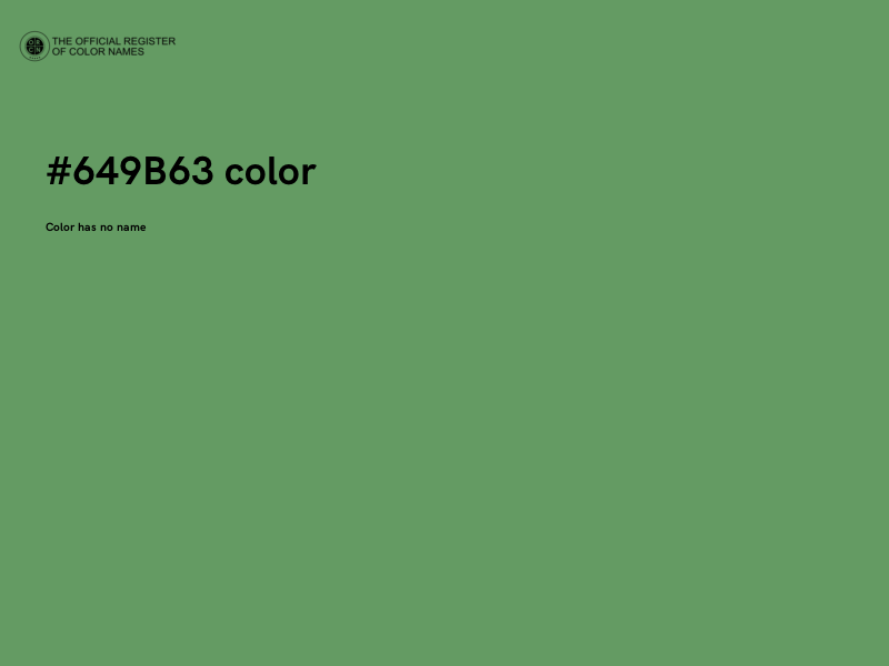 #649B63 color image