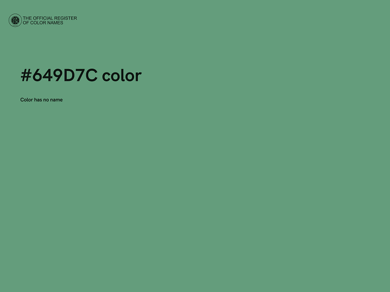 #649D7C color image