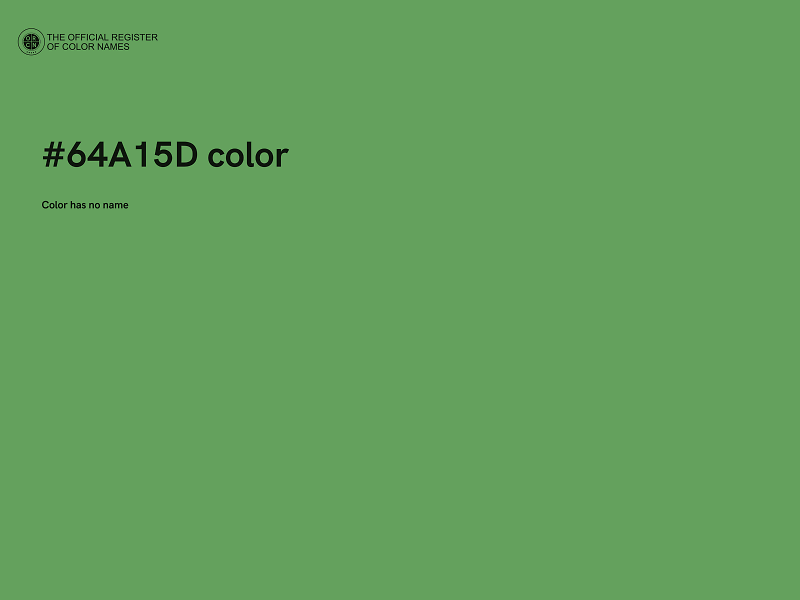 #64A15D color image