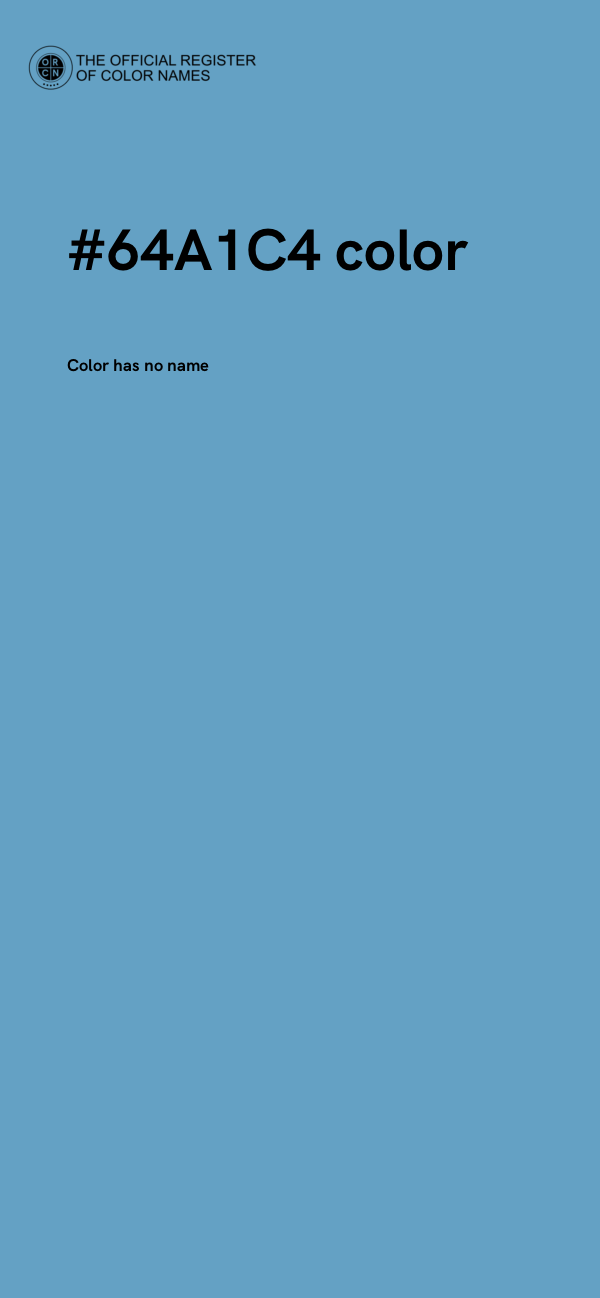 #64A1C4 color image