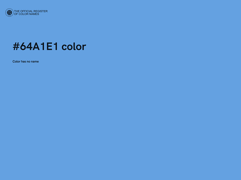 #64A1E1 color image