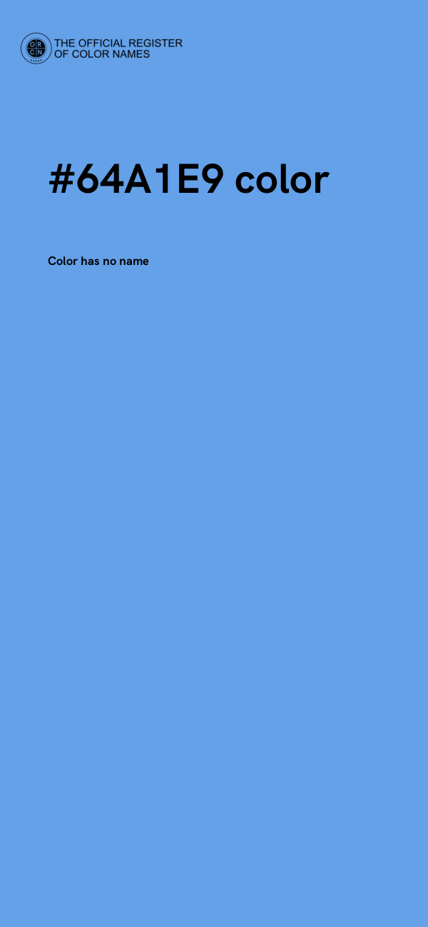 #64A1E9 color image