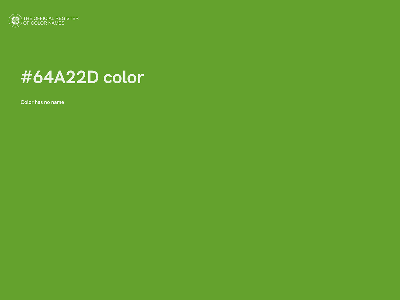 #64A22D color image