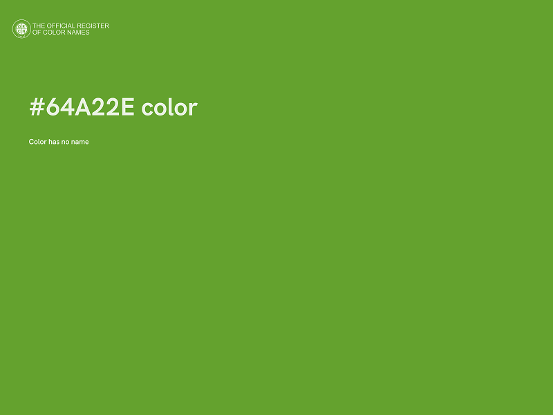 #64A22E color image