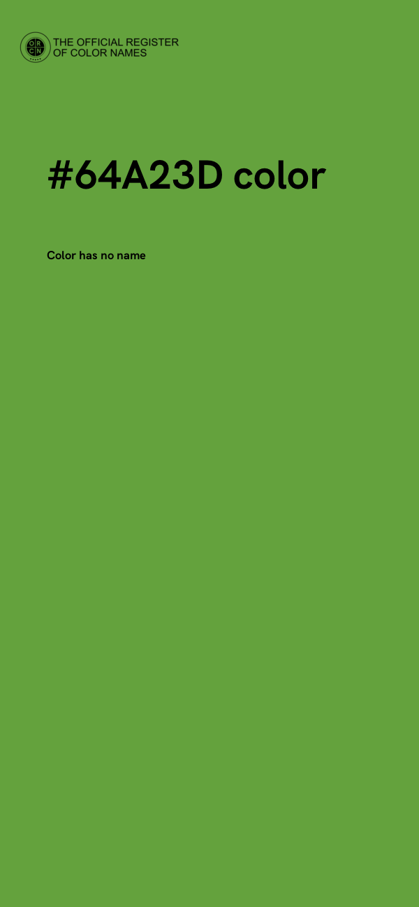 #64A23D color image