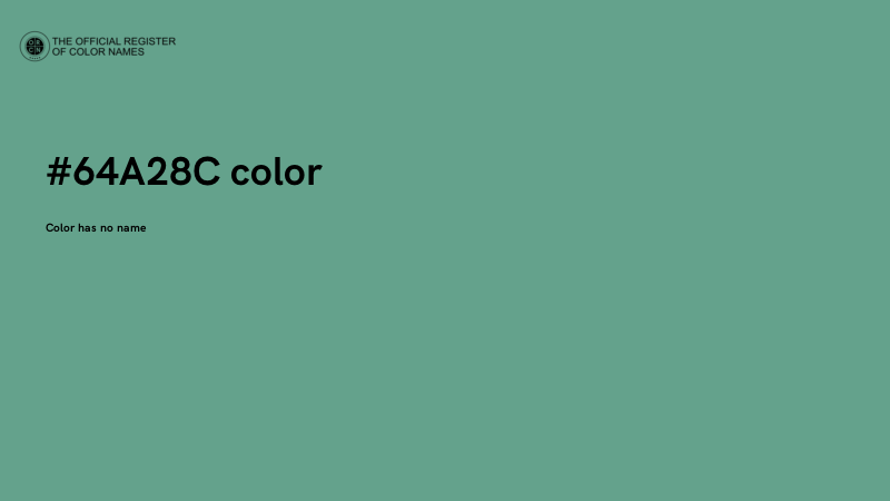 #64A28C color image
