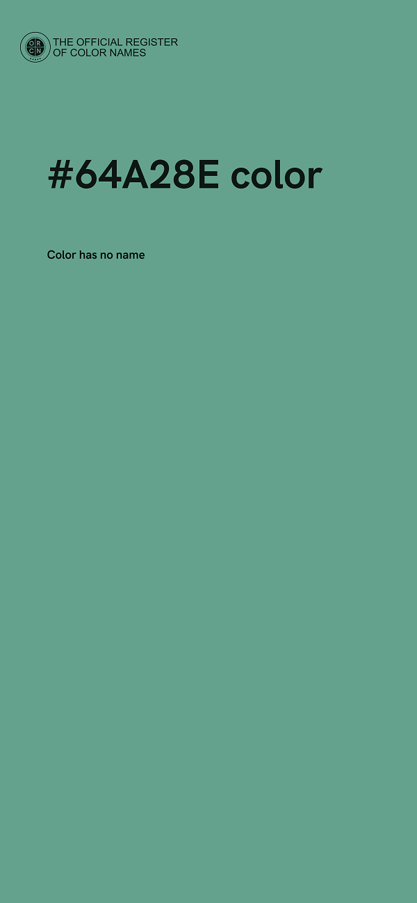 #64A28E color image