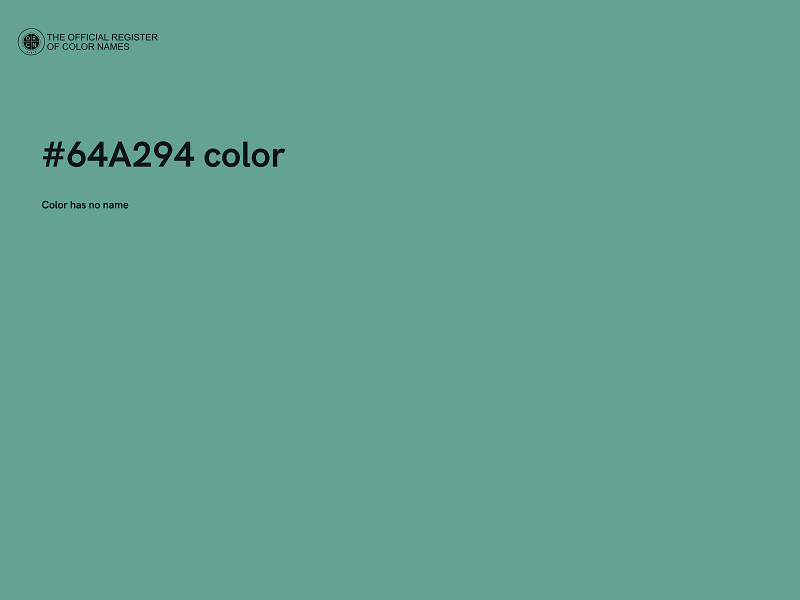 #64A294 color image