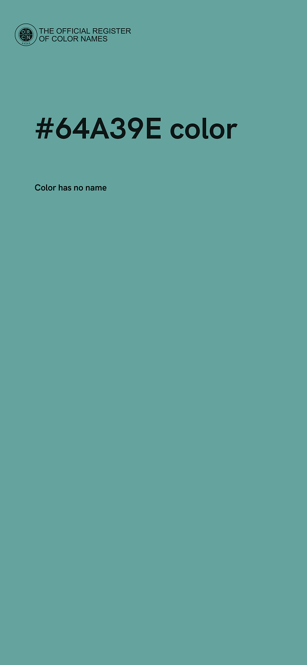 #64A39E color image
