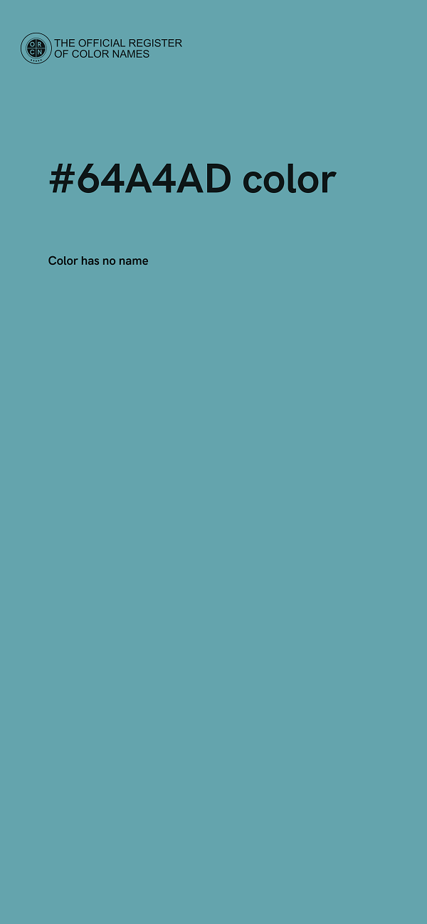 #64A4AD color image