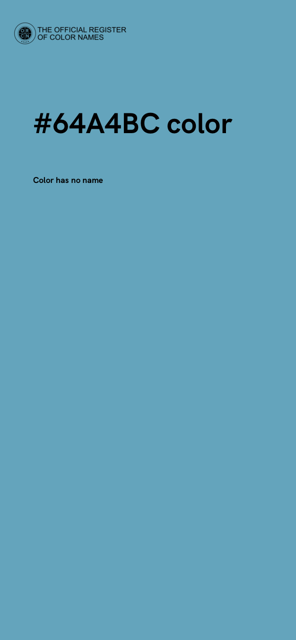 #64A4BC color image