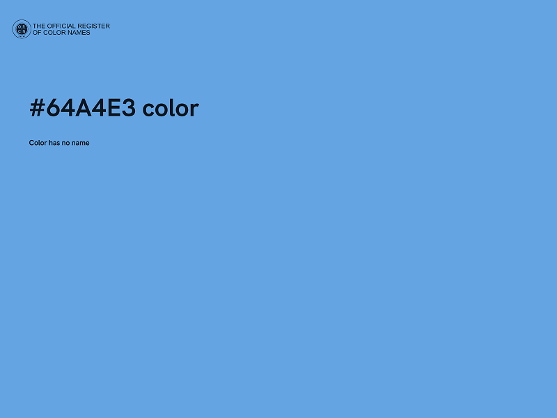 #64A4E3 color image