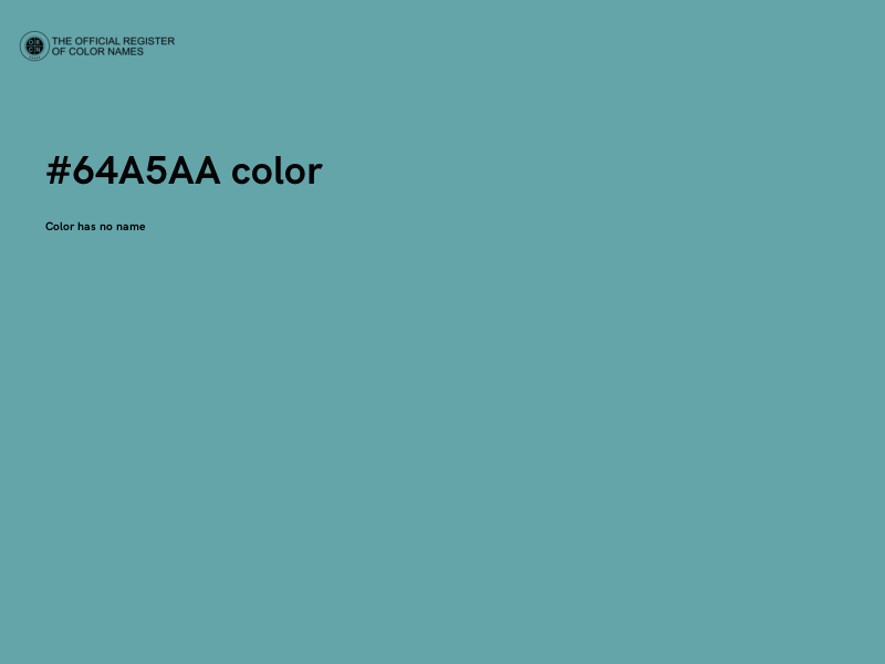 #64A5AA color image