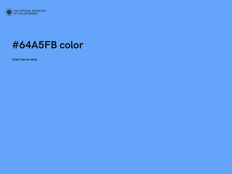 #64A5FB color image