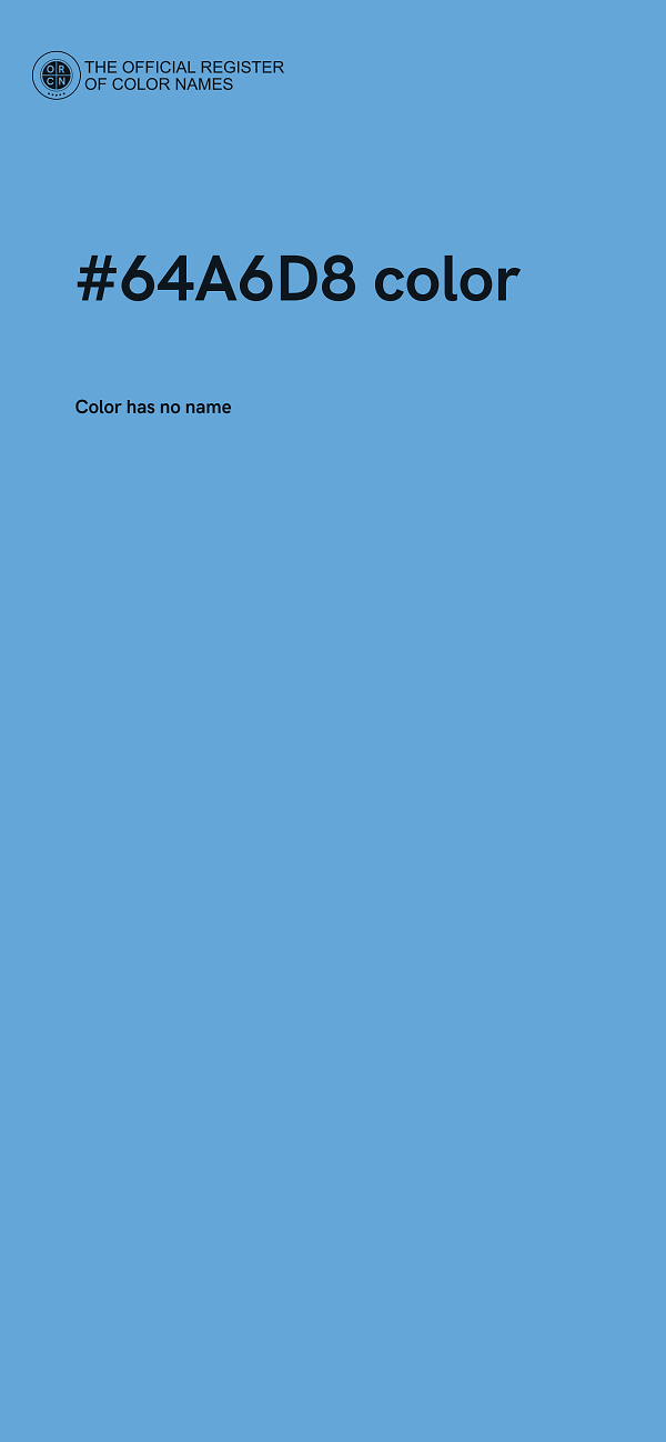 #64A6D8 color image