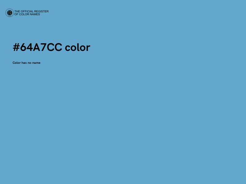 #64A7CC color image
