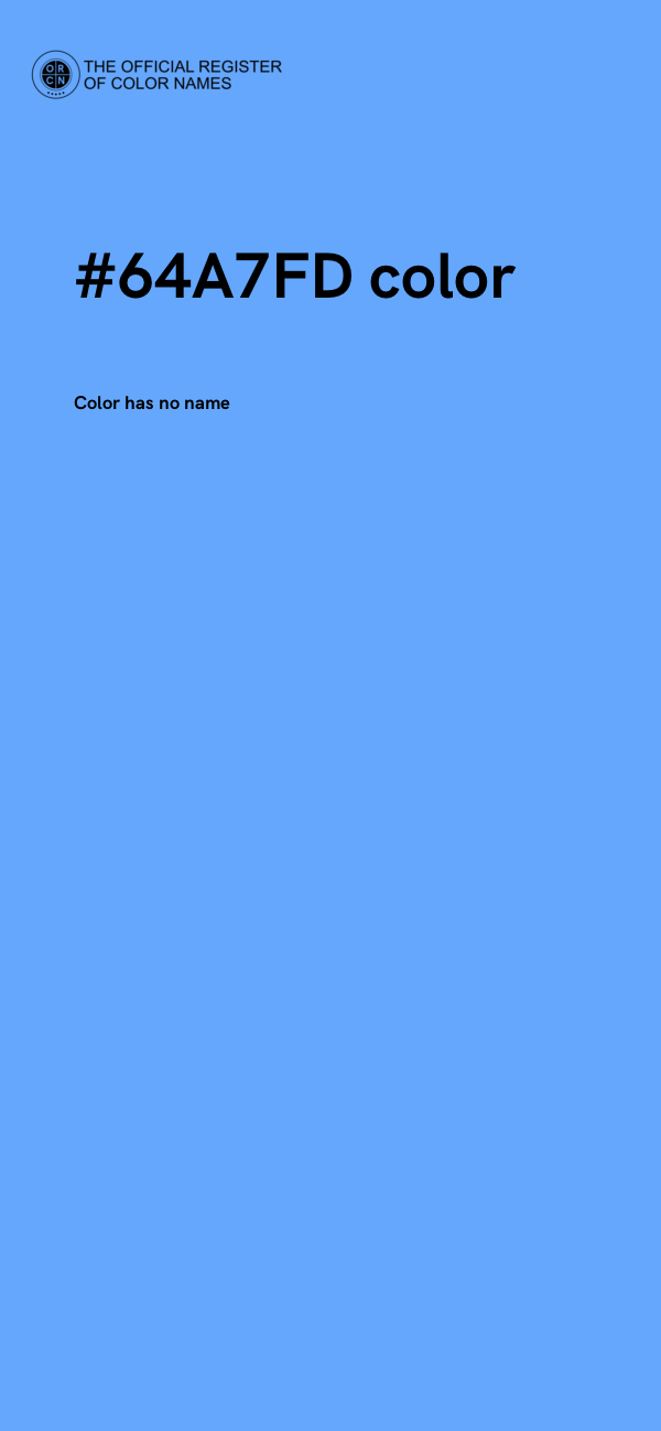 #64A7FD color image