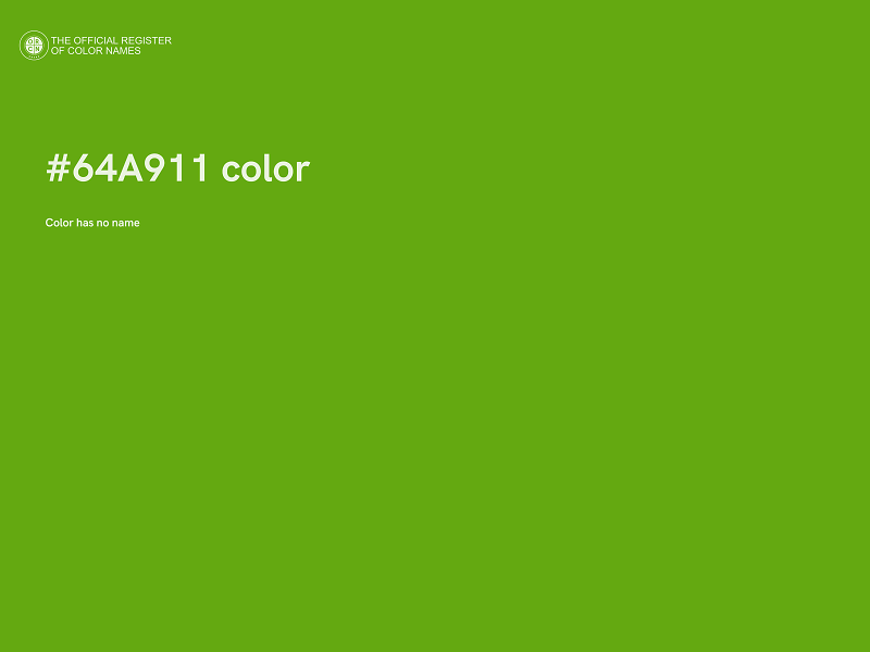 #64A911 color image