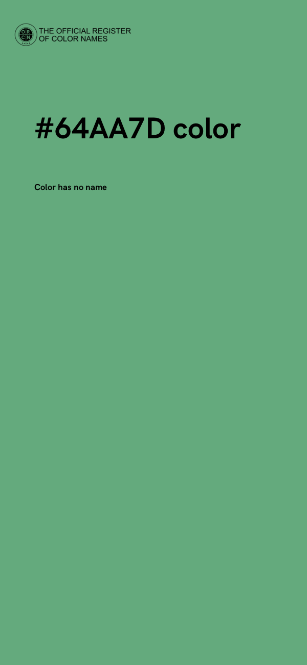 #64AA7D color image