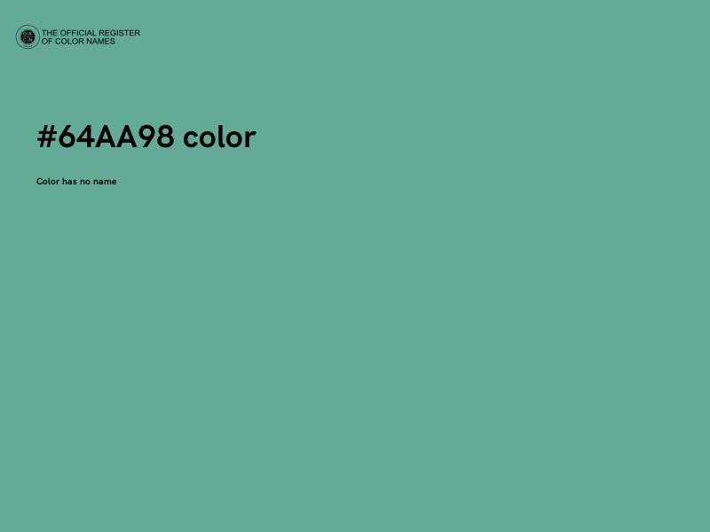 #64AA98 color image