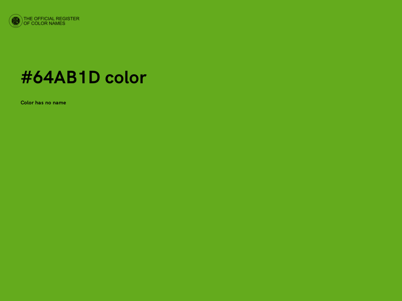 #64AB1D color image