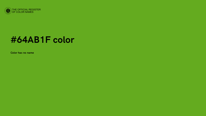 #64AB1F color image