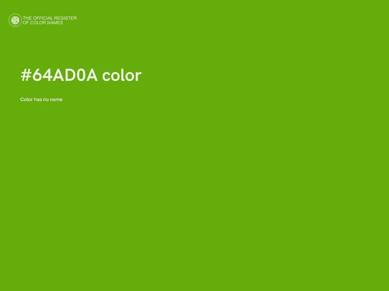 #64AD0A color image