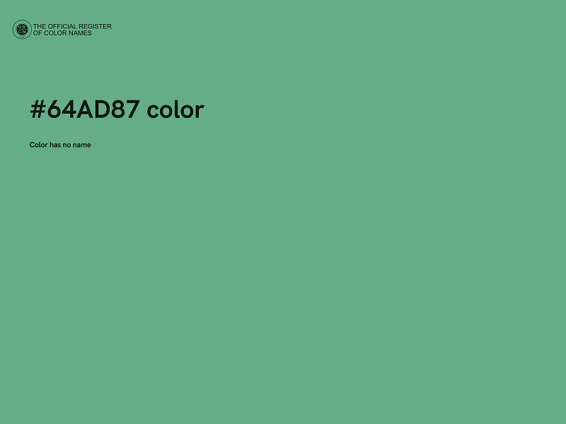 #64AD87 color image