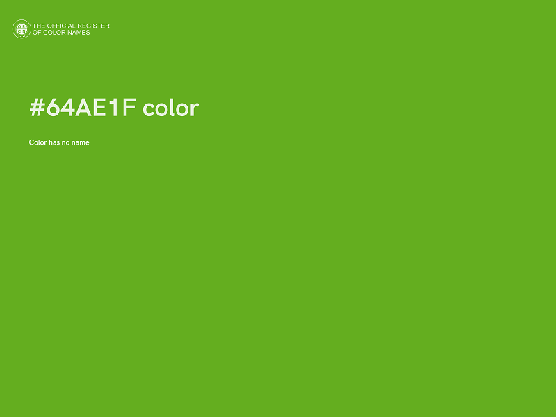 #64AE1F color image