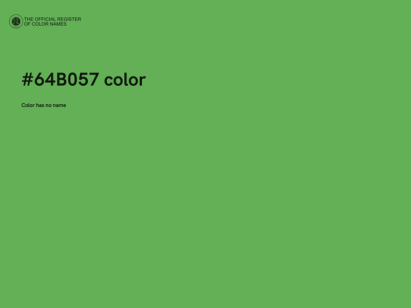 #64B057 color image