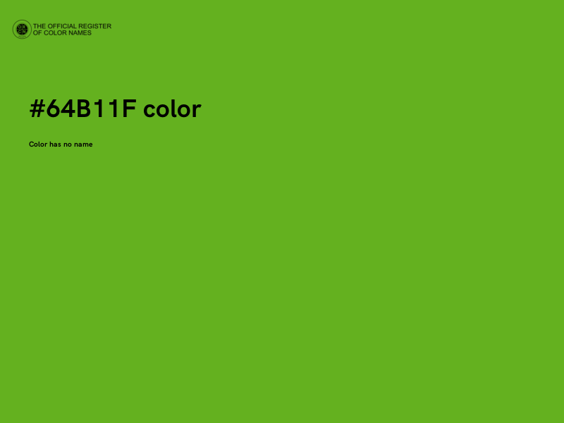 #64B11F color image