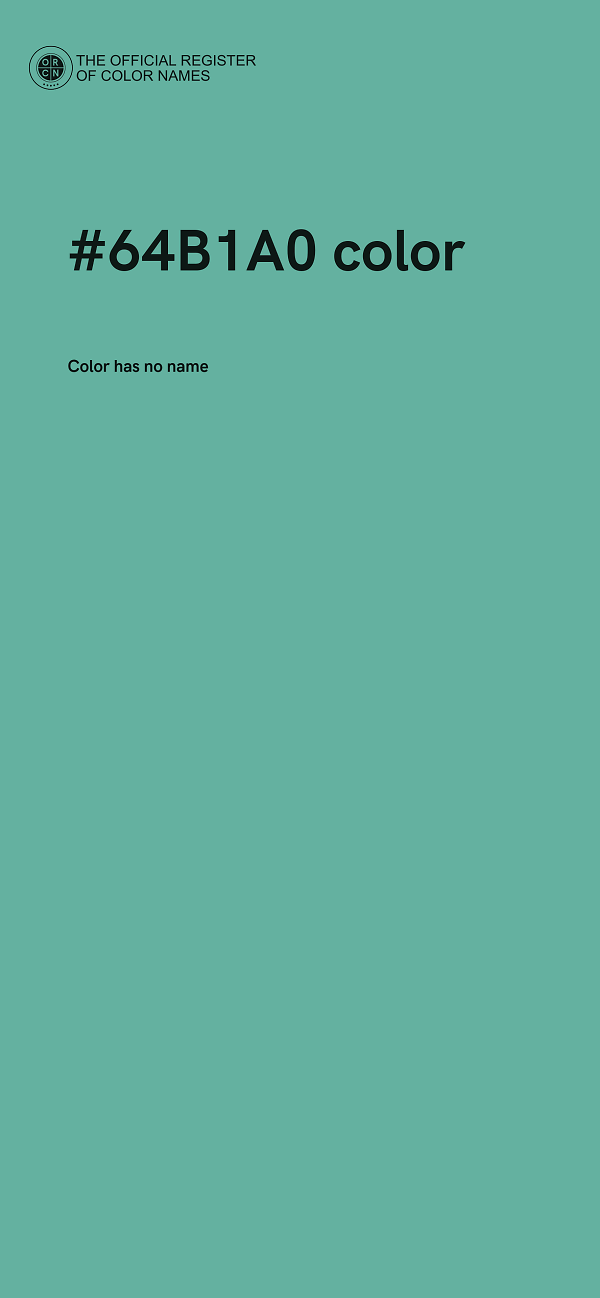 #64B1A0 color image