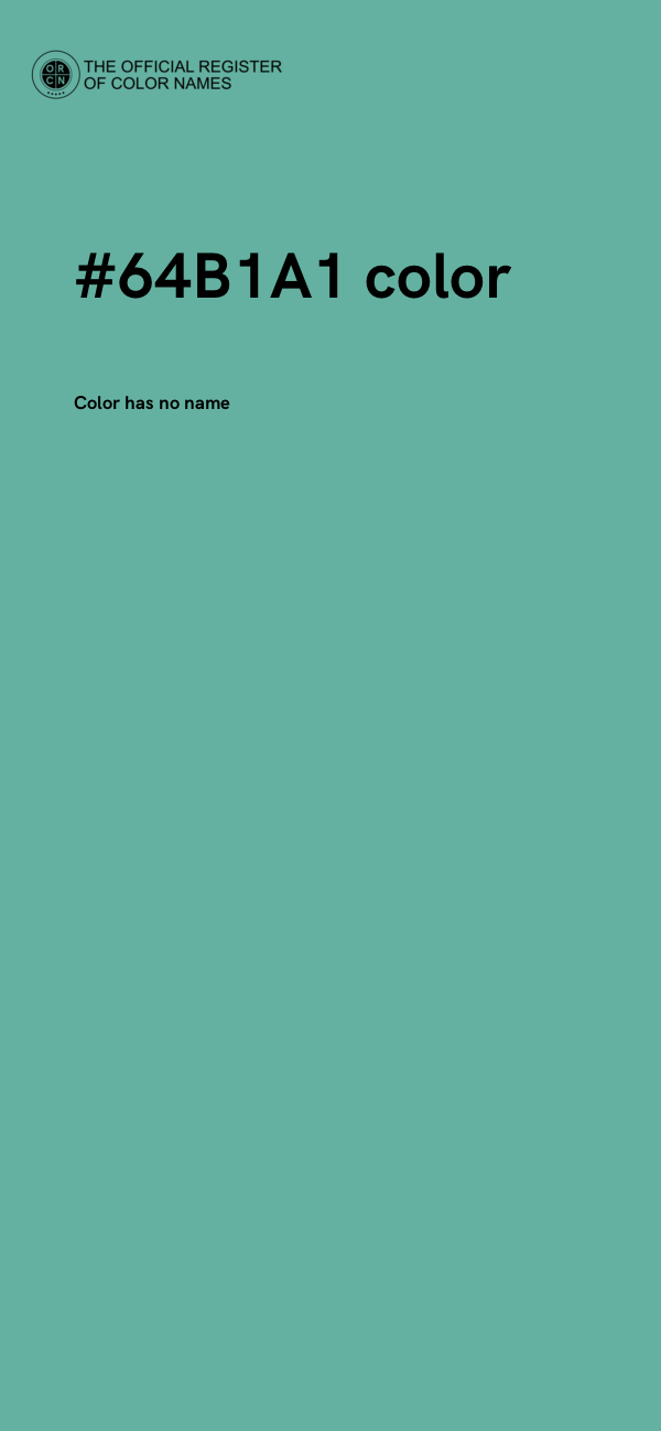 #64B1A1 color image