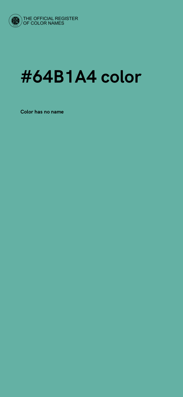 #64B1A4 color image