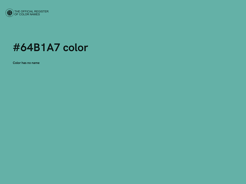 #64B1A7 color image