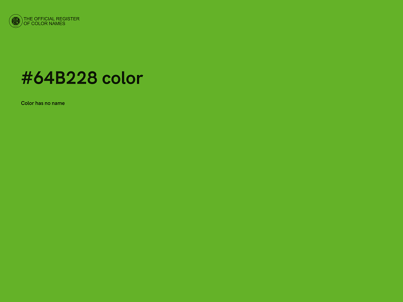 #64B228 color image
