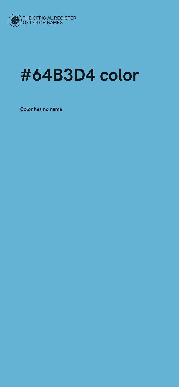 #64B3D4 color image