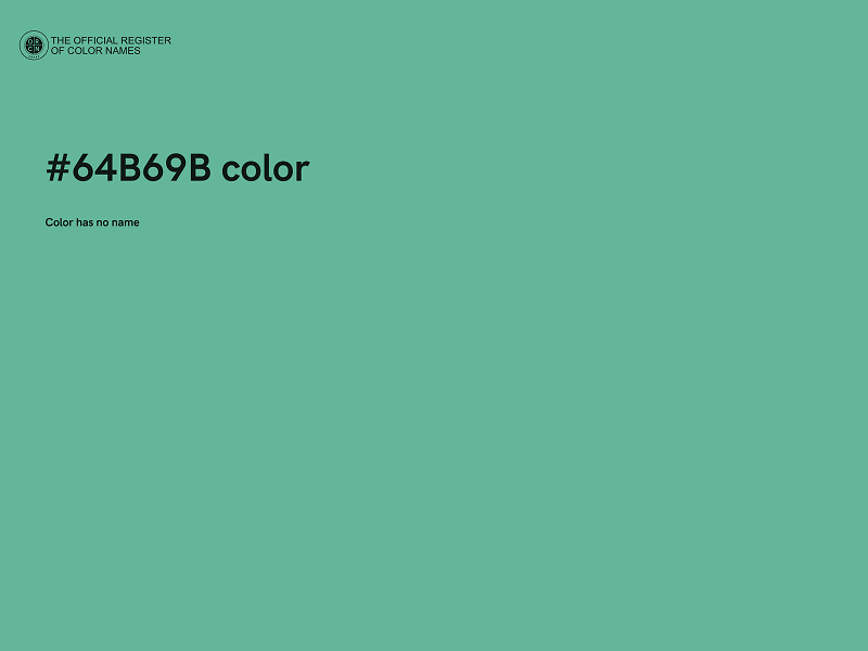 #64B69B color image