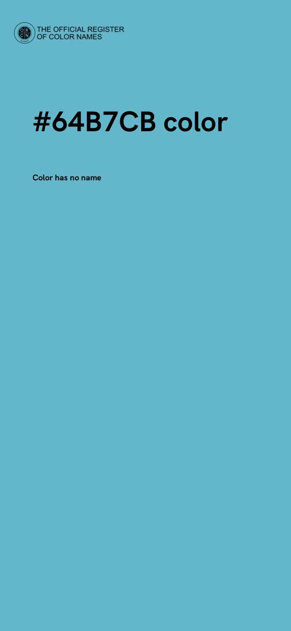 #64B7CB color image