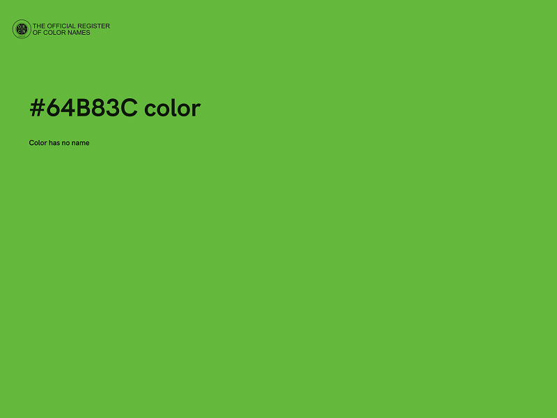 #64B83C color image