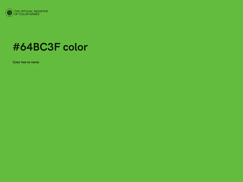 #64BC3F color image