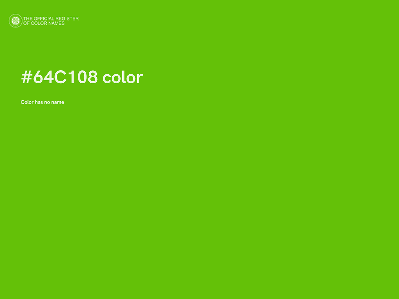 #64C108 color image