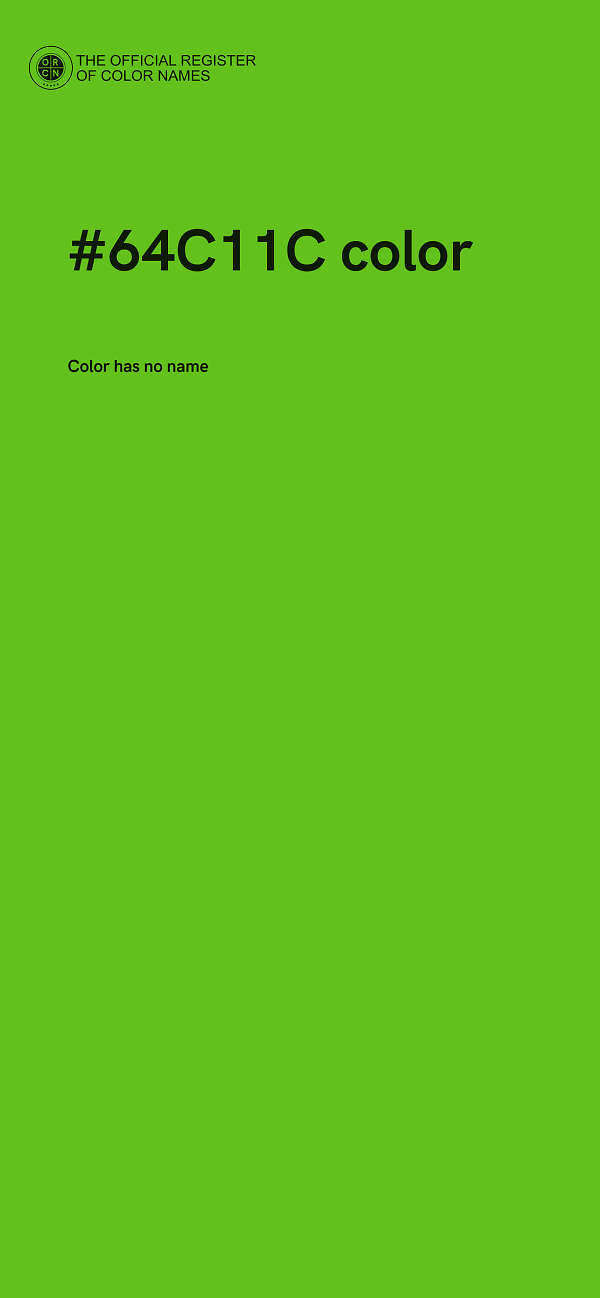 #64C11C color image