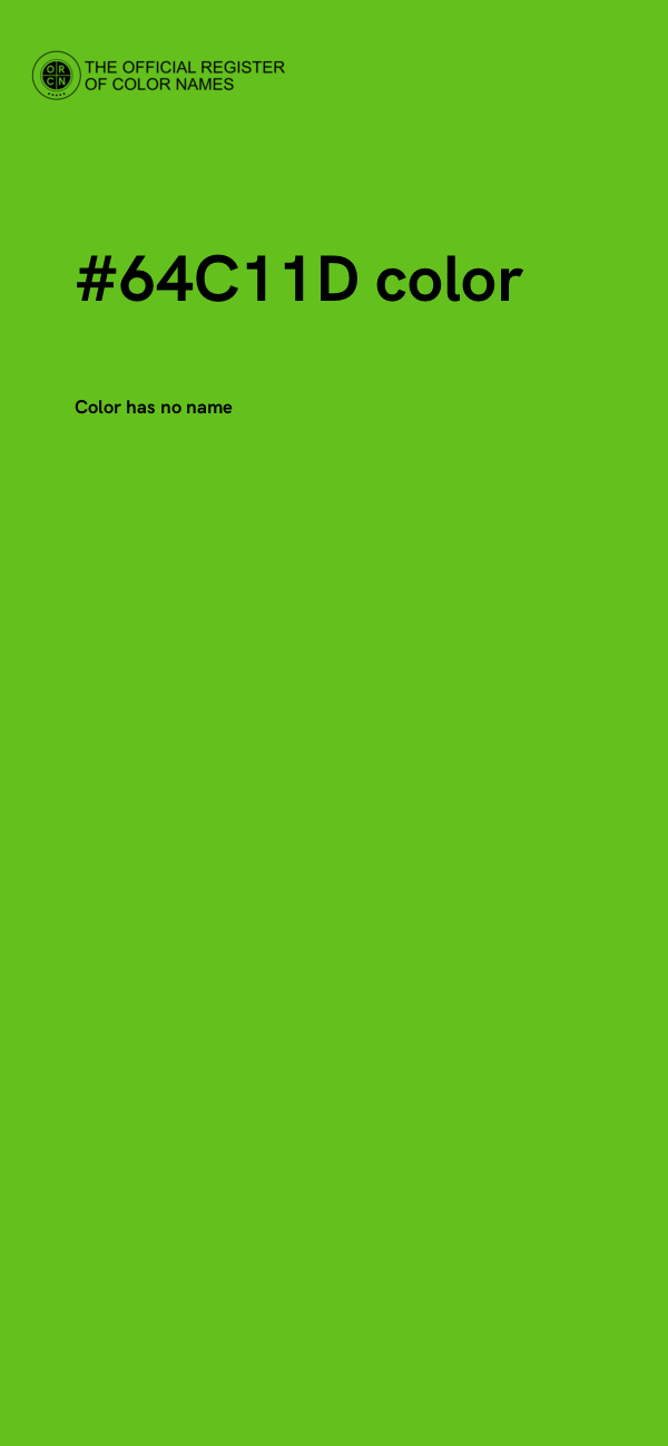 #64C11D color image