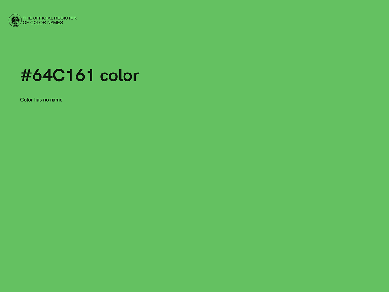 #64C161 color image